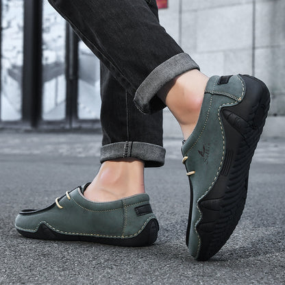 Fashion Handmade Leather Casual Men Shoes Design Sneakers